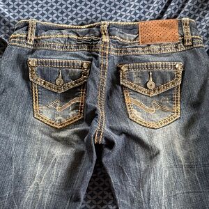 Almost Famous Distressed Blue Jeans